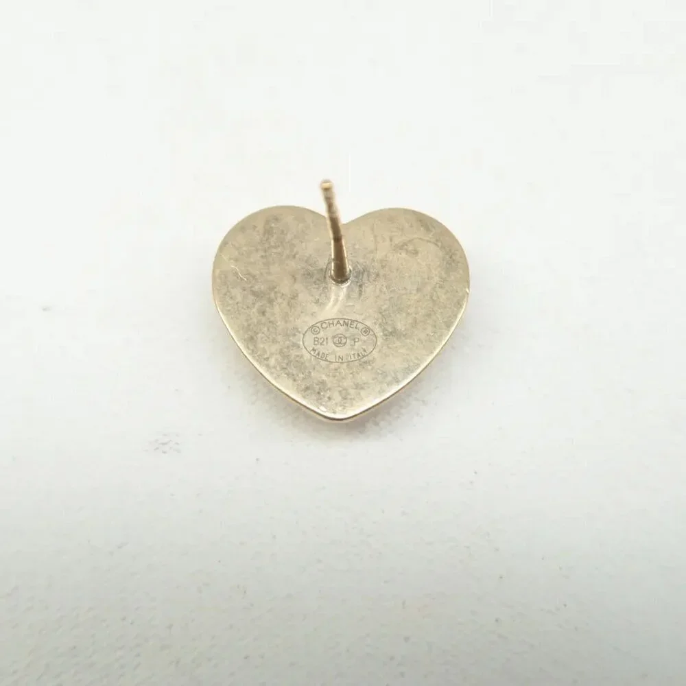100% Authentic Chanel CC Gold-Tone Metal Earrings 701-092924